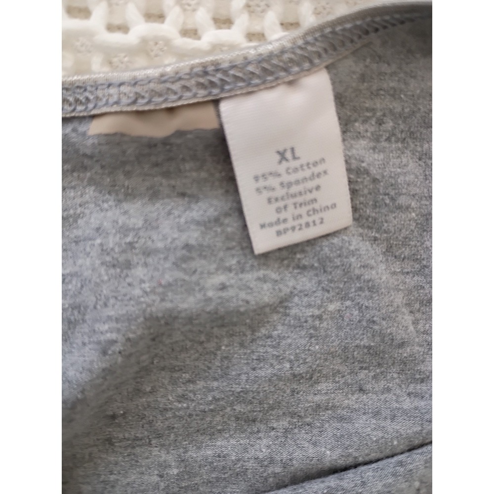 GAP Bundle White Ribbed Open Back Tie Top & Grey Camisole Cami Set S Capsule - Picture 8 of 12